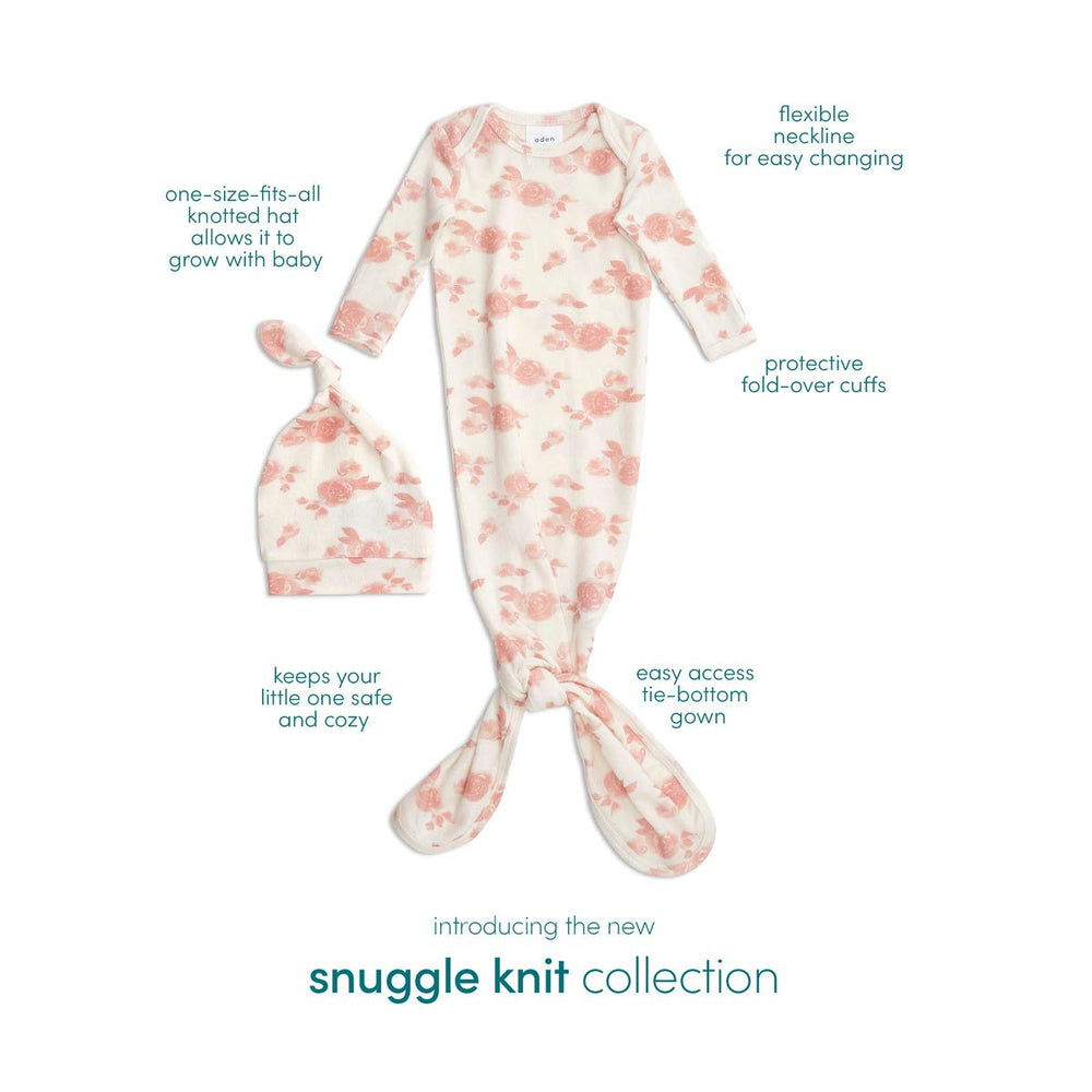 aden + anais snuggle-knit bandana bib catches dribbles with soft comfort.