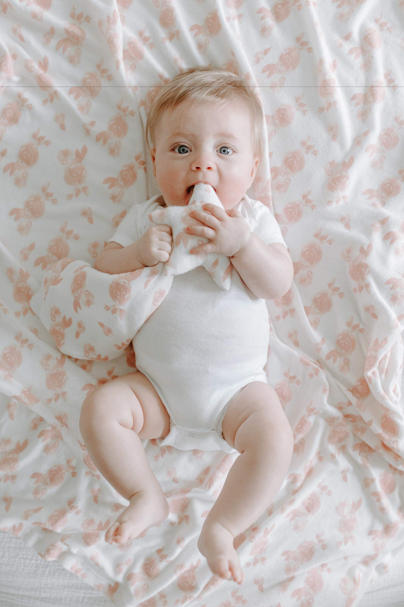 aden + anais snuggle-knit infant hat adds cozy warmth for newborns.
