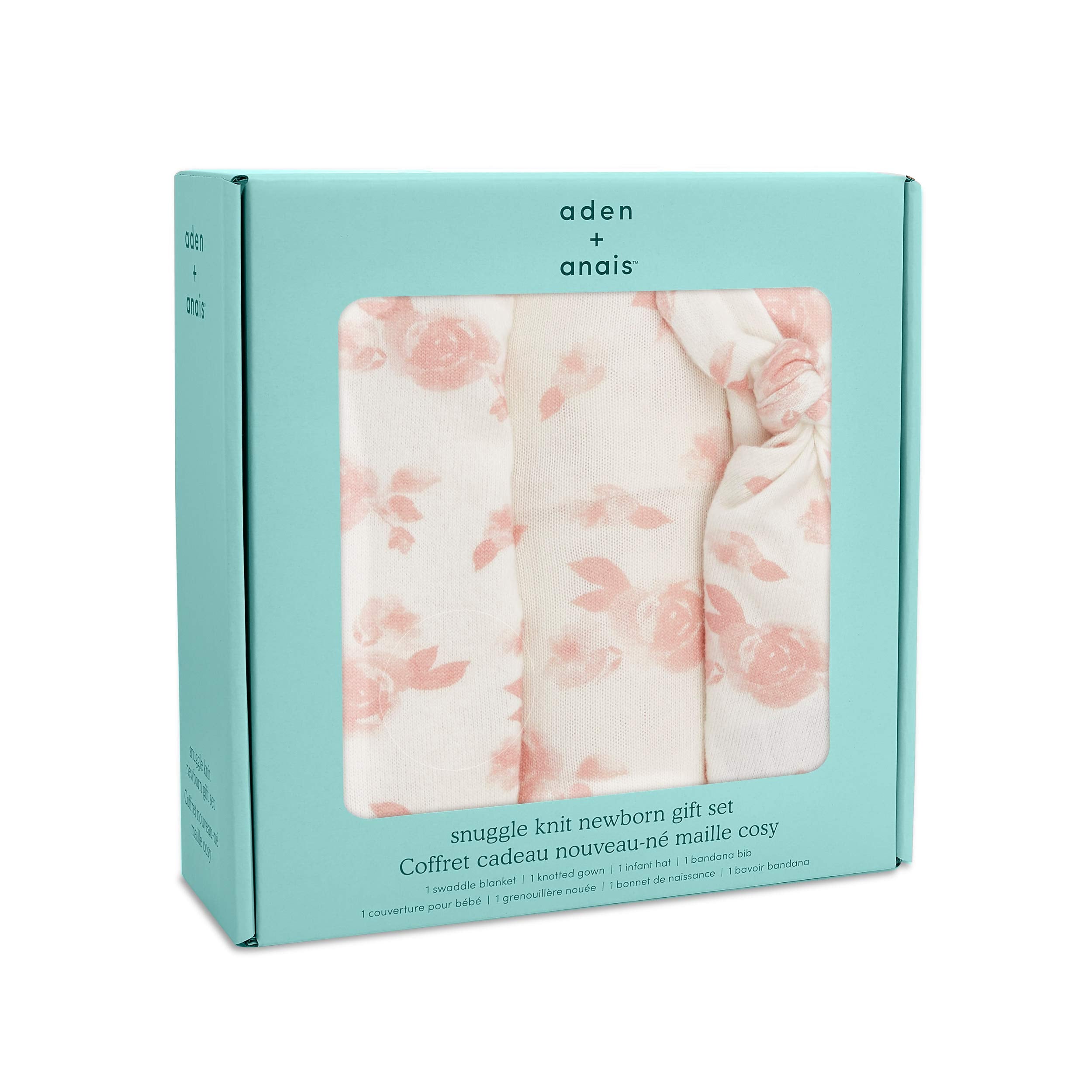 aden + anais snuggle-knit swaddle blanket 47x47 inches for versatile swaddling and privacy.