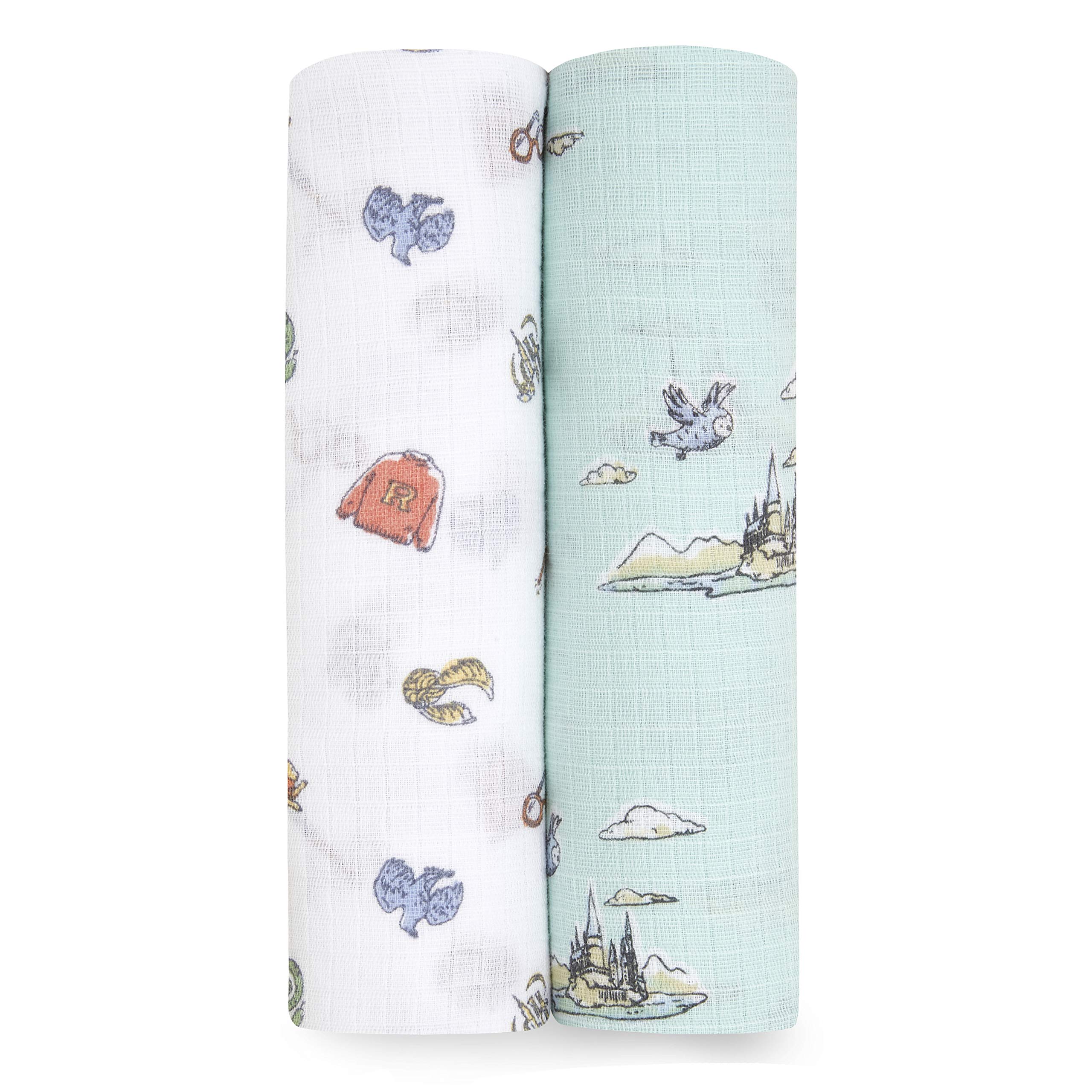 aden + anais swaddle blanket two-pack 44x44 inches offers generous wrapping space for newborn comfort