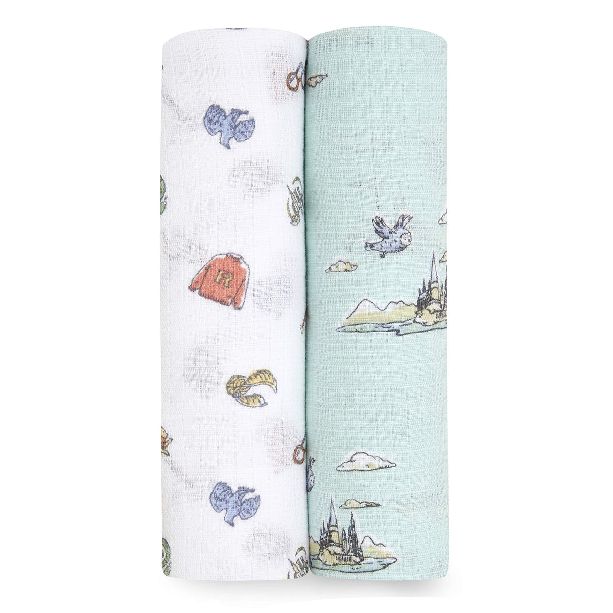 aden + anais swaddle blanket two-pack 44x44 inches offers generous wrapping space for newborn comfort