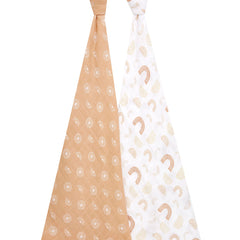 aden + anais swaddle blanket in nursery setting, showcasing versatile comfort for swaddling and on-the-go care
