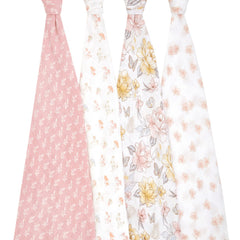 aden + anais Earthly swaddle blanket swaddling scene demonstrates cozy containment for calm newborn moments.