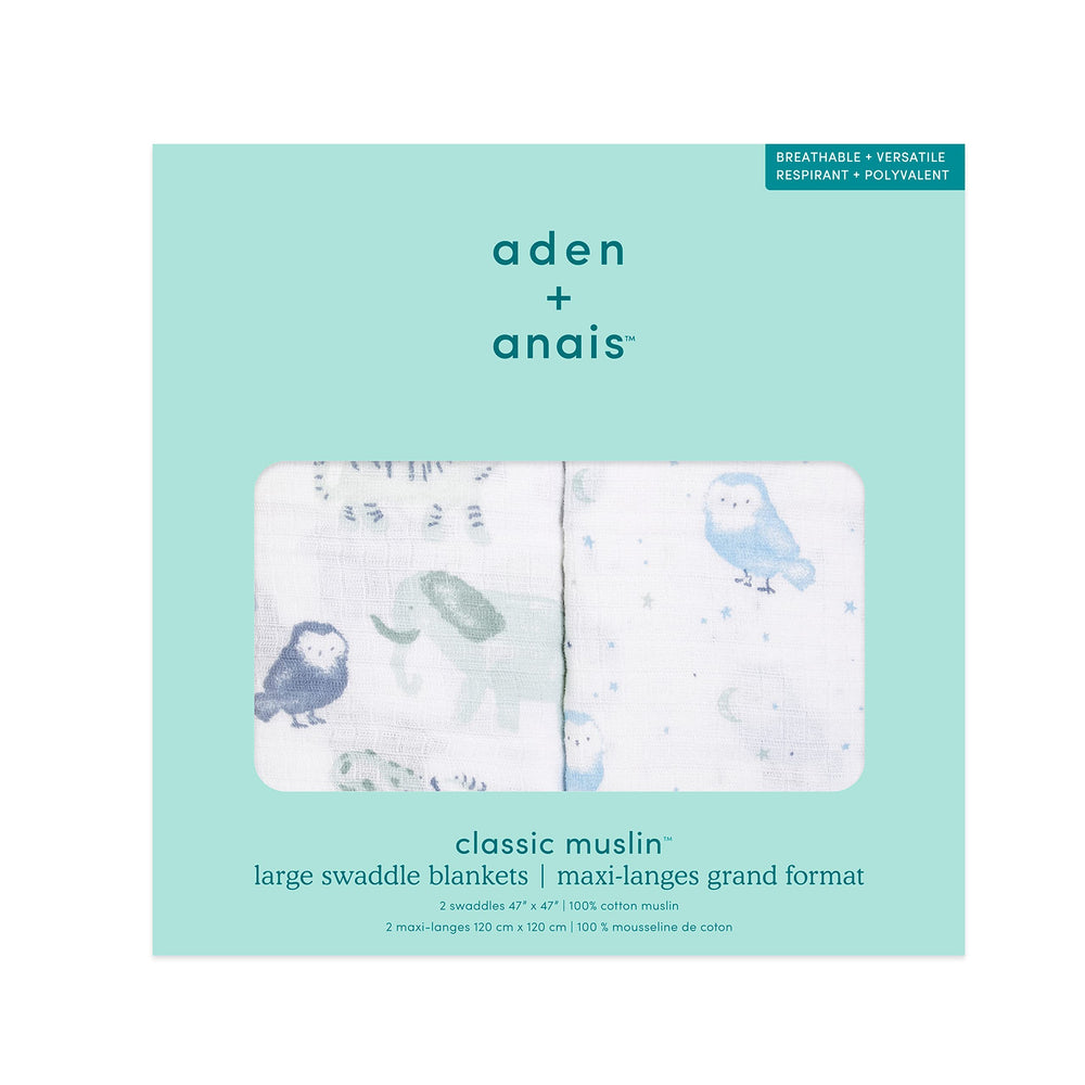 aden +anais swaddle blanket 2-pack baby receiving blanket doubles as stroller cover