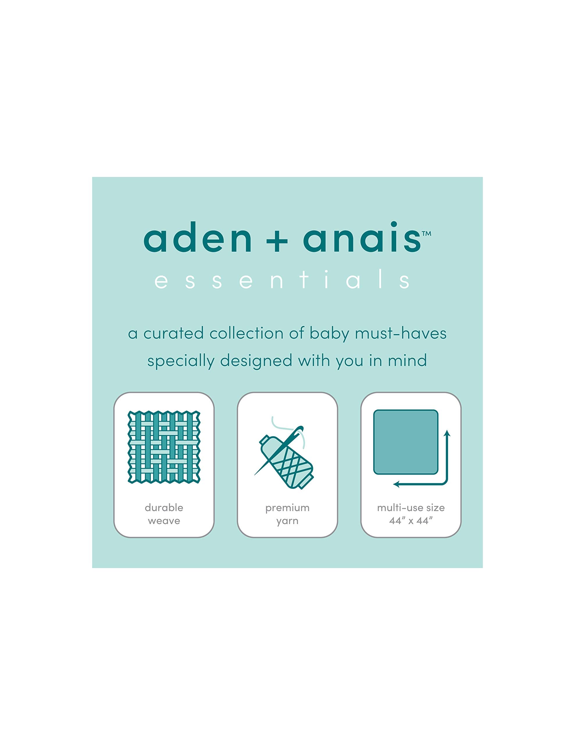 aden-anais Tropicalia Dream Blanket draped for soft, durable daily use.