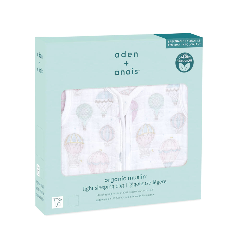 aden-anais two-layer muslin fabric promotes breathability and comfort.