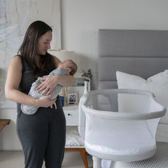 aden + anais Velboa Wrap blue Scandinavian Sky zipper bottom for quick diaper changes
