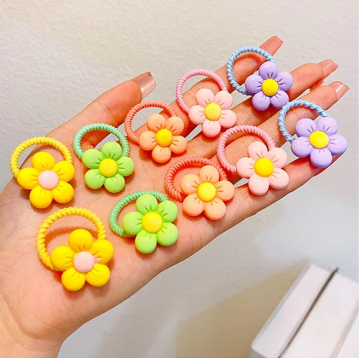 ADIASEN rainbow hair ties brighten outfits and stay comfortable through active days.