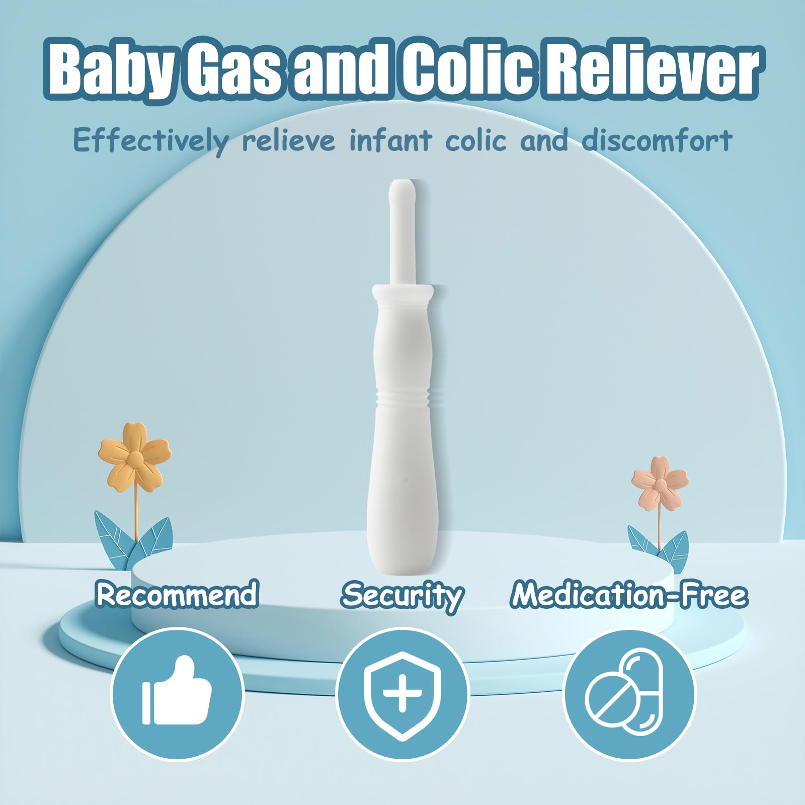 ADILAIDUN baby gas-reliever tube ready for gentle gas release