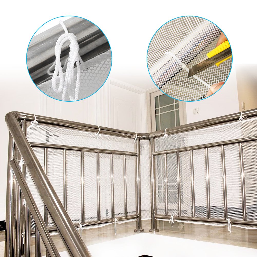 Adsoner safety net folded for easy storage when not in use.