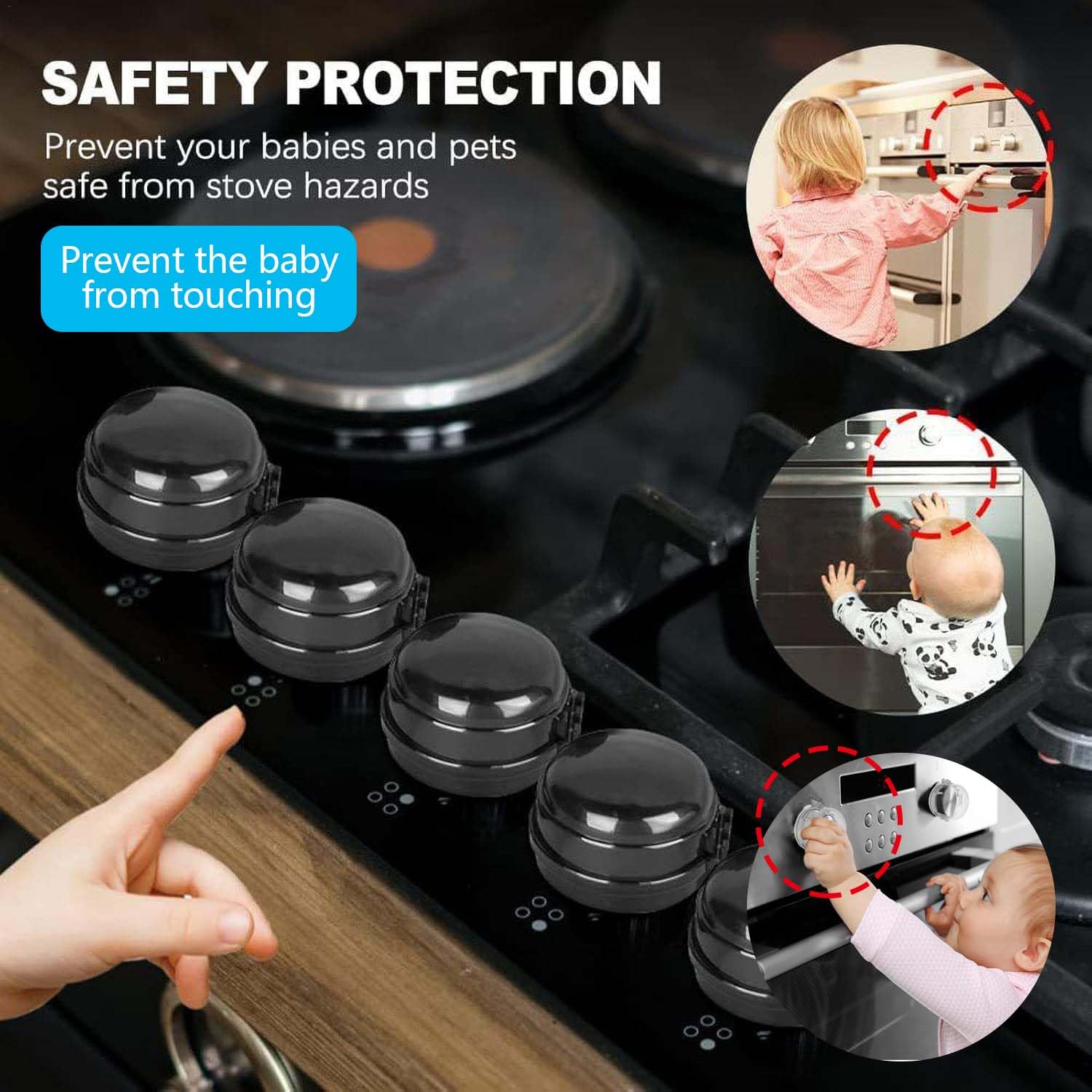 ADULLPONY knob covers compact-diameter-2-7in ensures secure fit on compact knob designs.