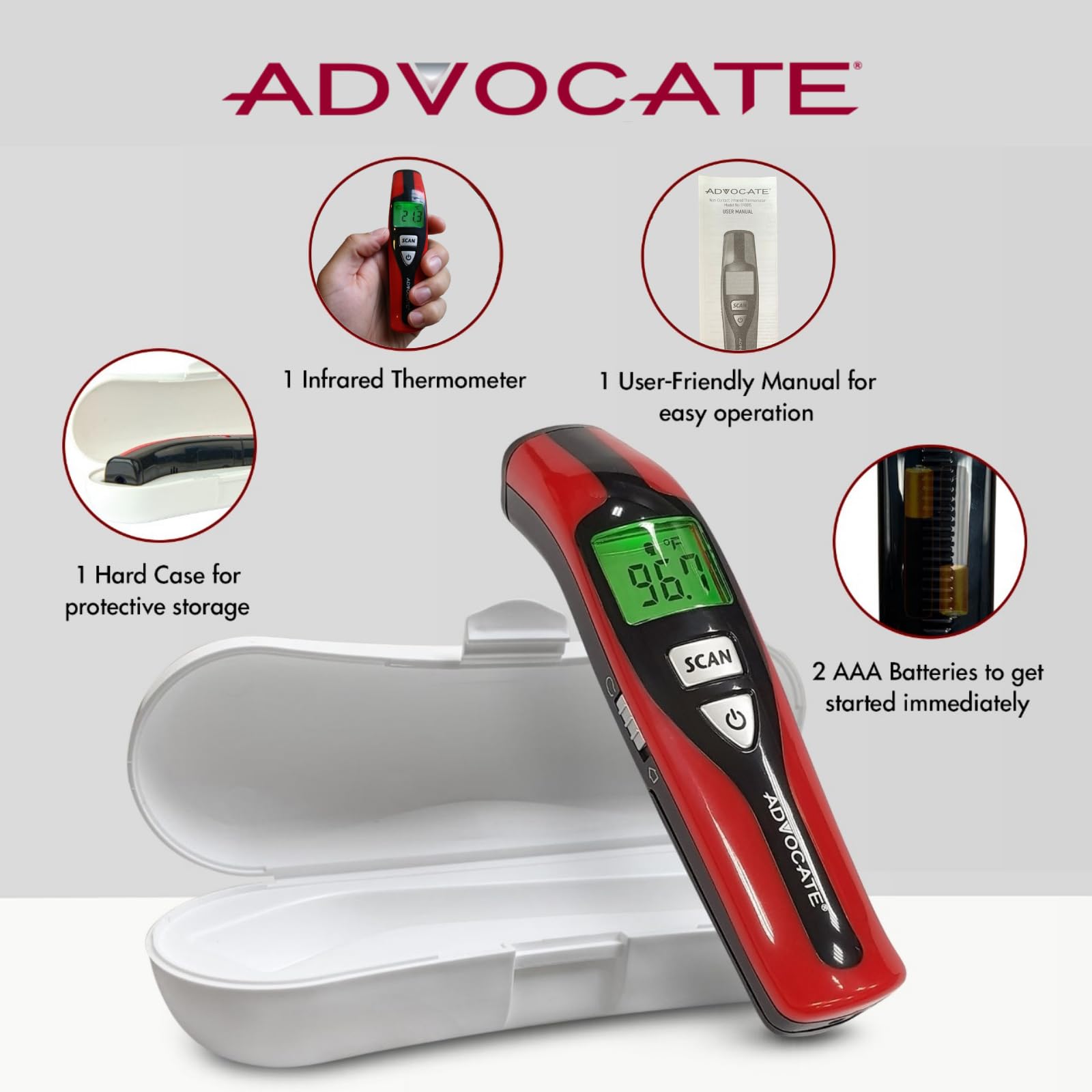 Advocate thermometer ideal for kids during busy mornings