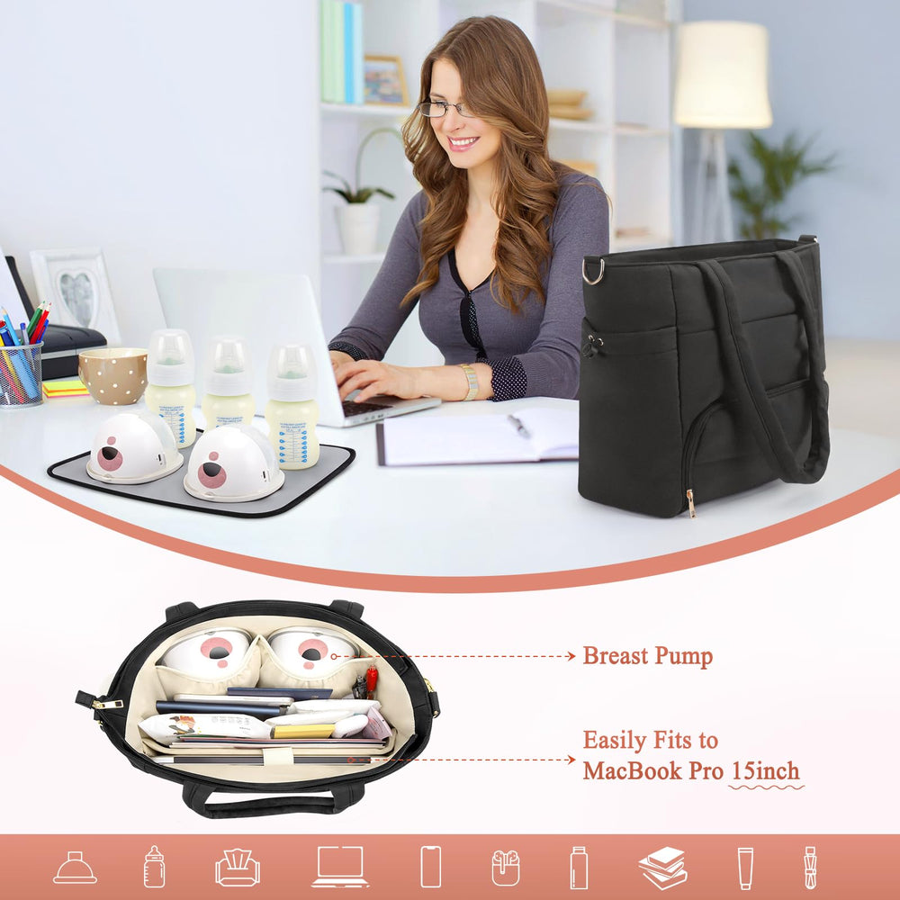 Adworte breastmilk cooler insulated compartment keeps milk cool during commutes and trips.