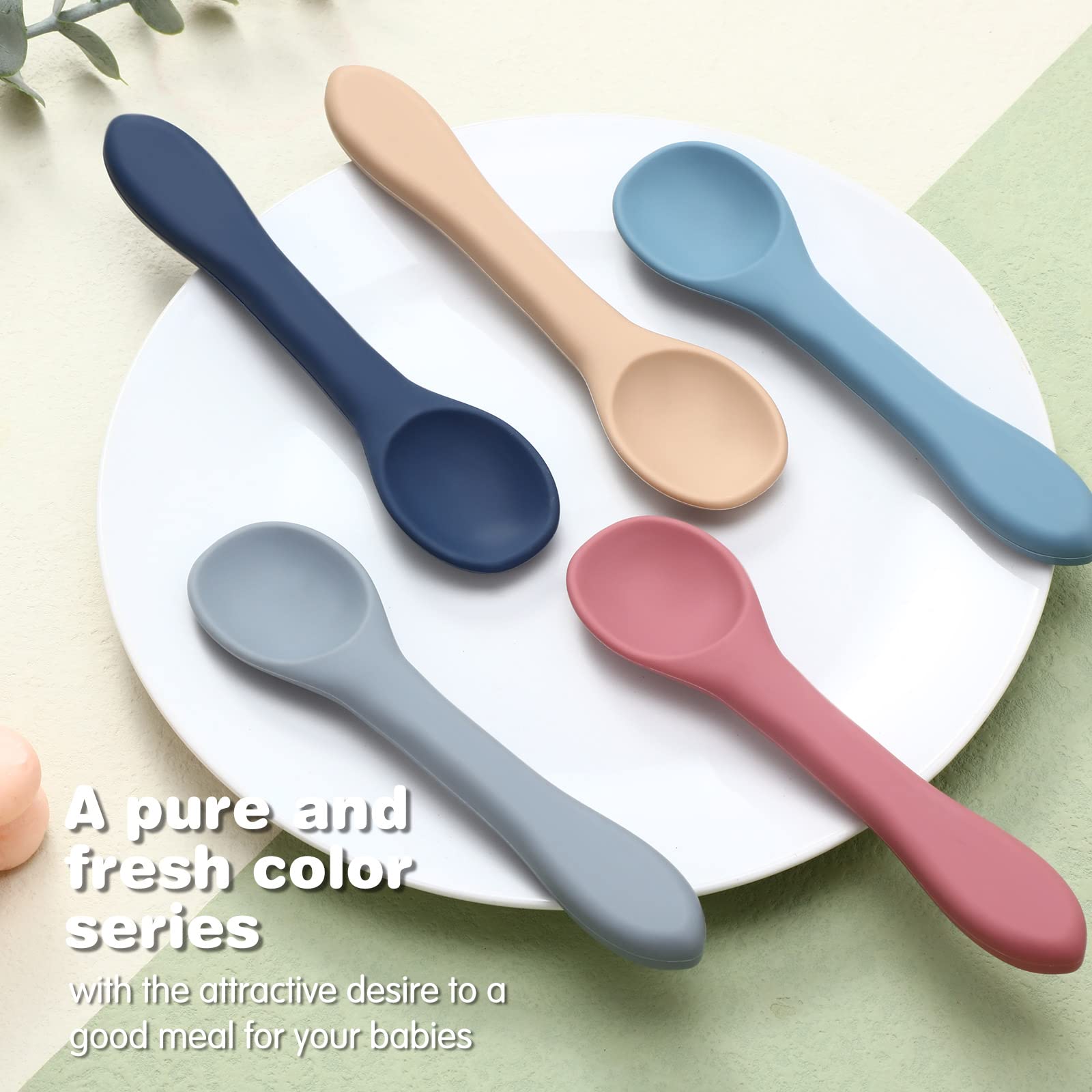 Aedida spoons easy-clean design shown for quick care and hygiene.