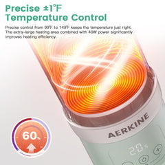 AERKINE 500ml bottle capacity supports multiple feeds on trips.