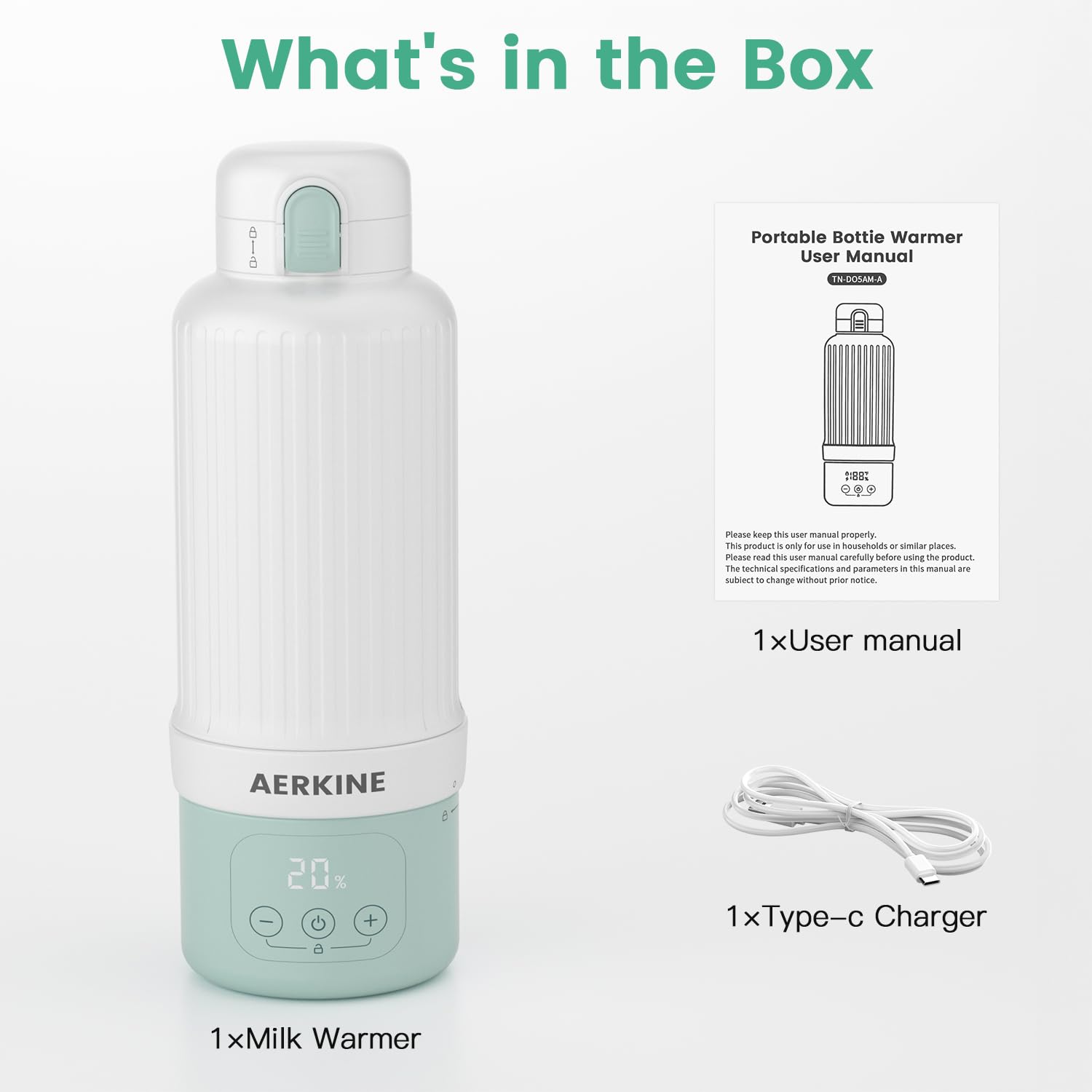 AERKINE green color option emphasizes travel-ready styling.