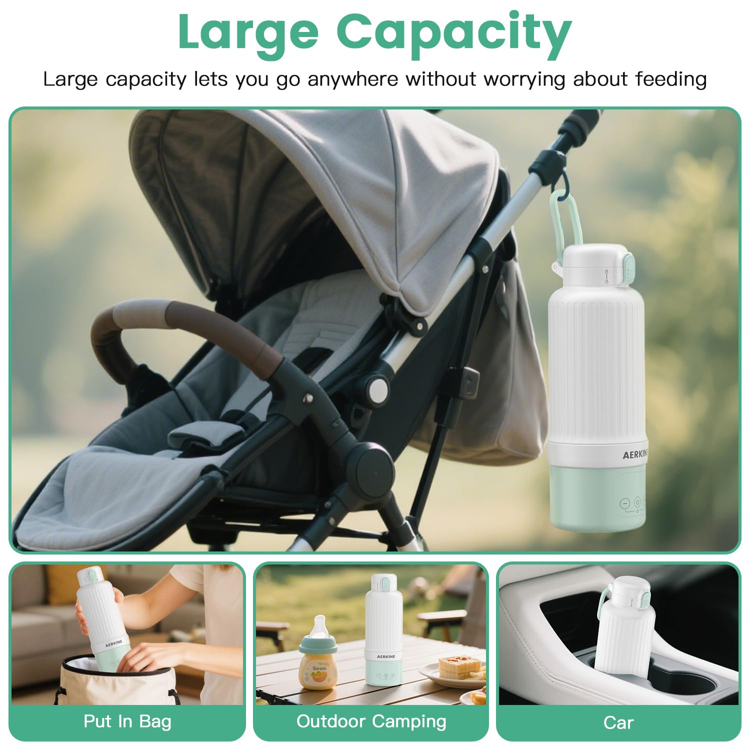 AERKINE lightweight design weighs about 1.5 pounds.