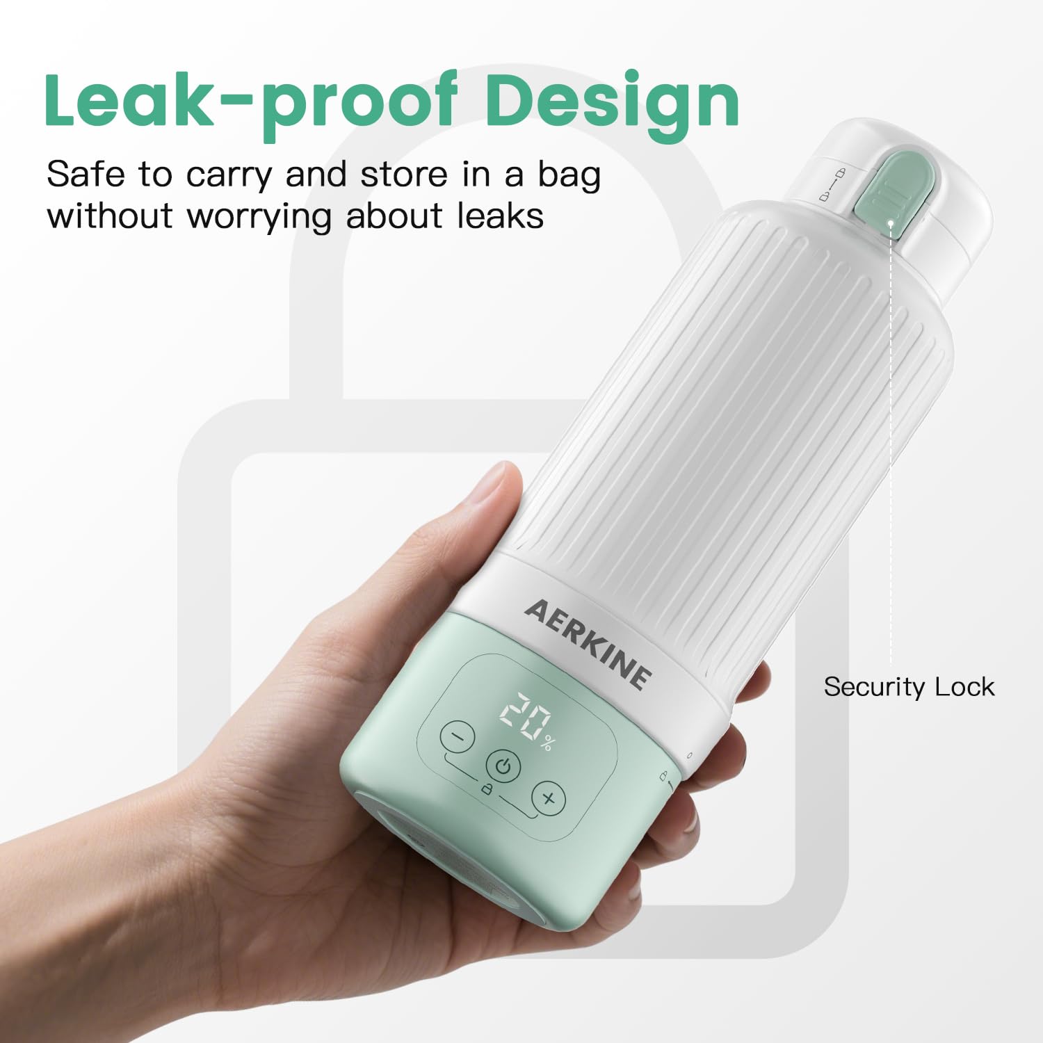 AERKINE touch display enables precise temperature control.