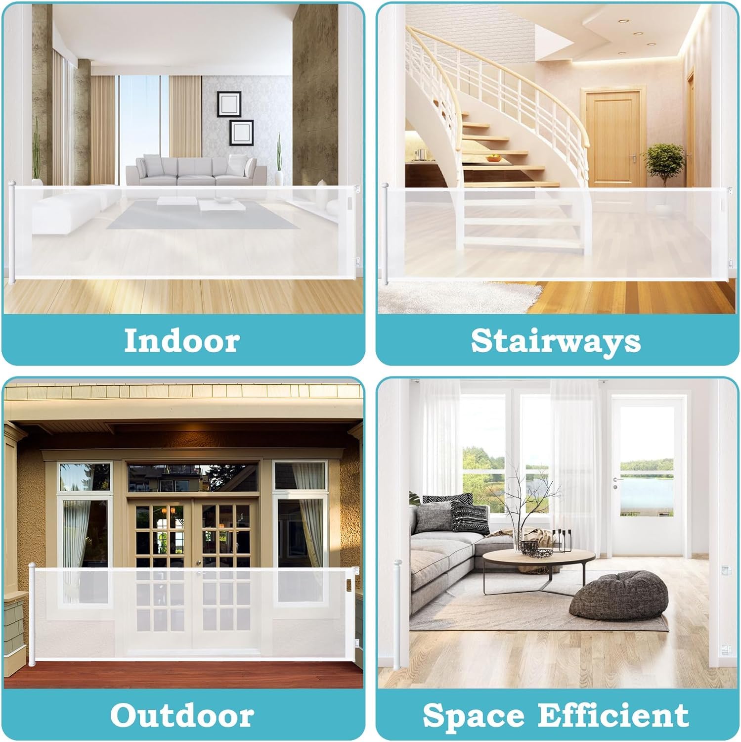 Aertyole gate suitable for indoor and outdoor use