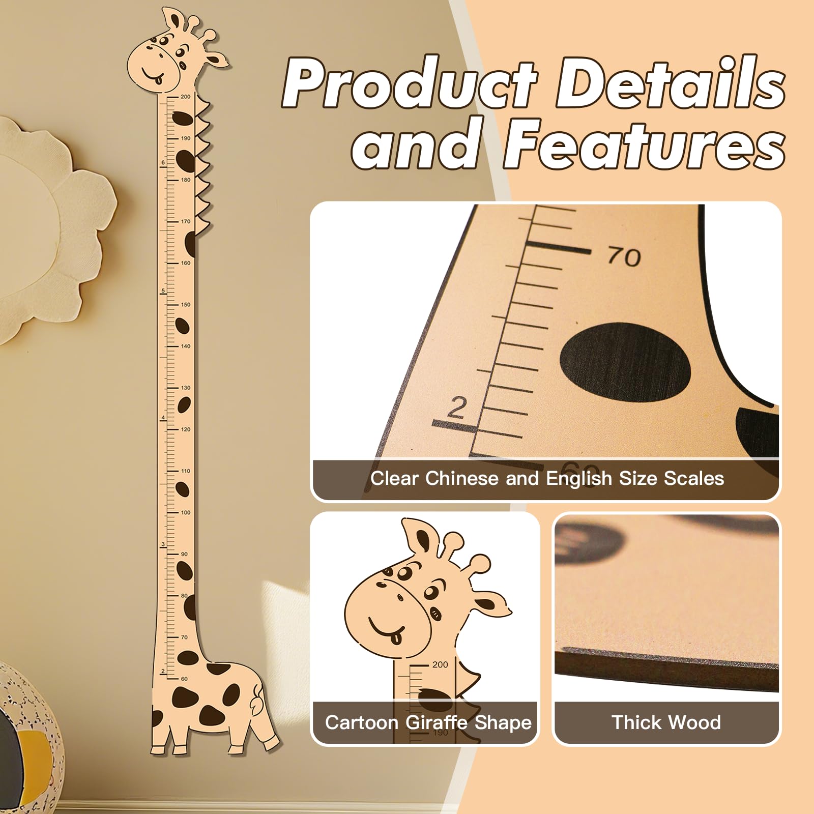 Aescwyn giraffe wall decor adds playful charm to kids’ rooms
