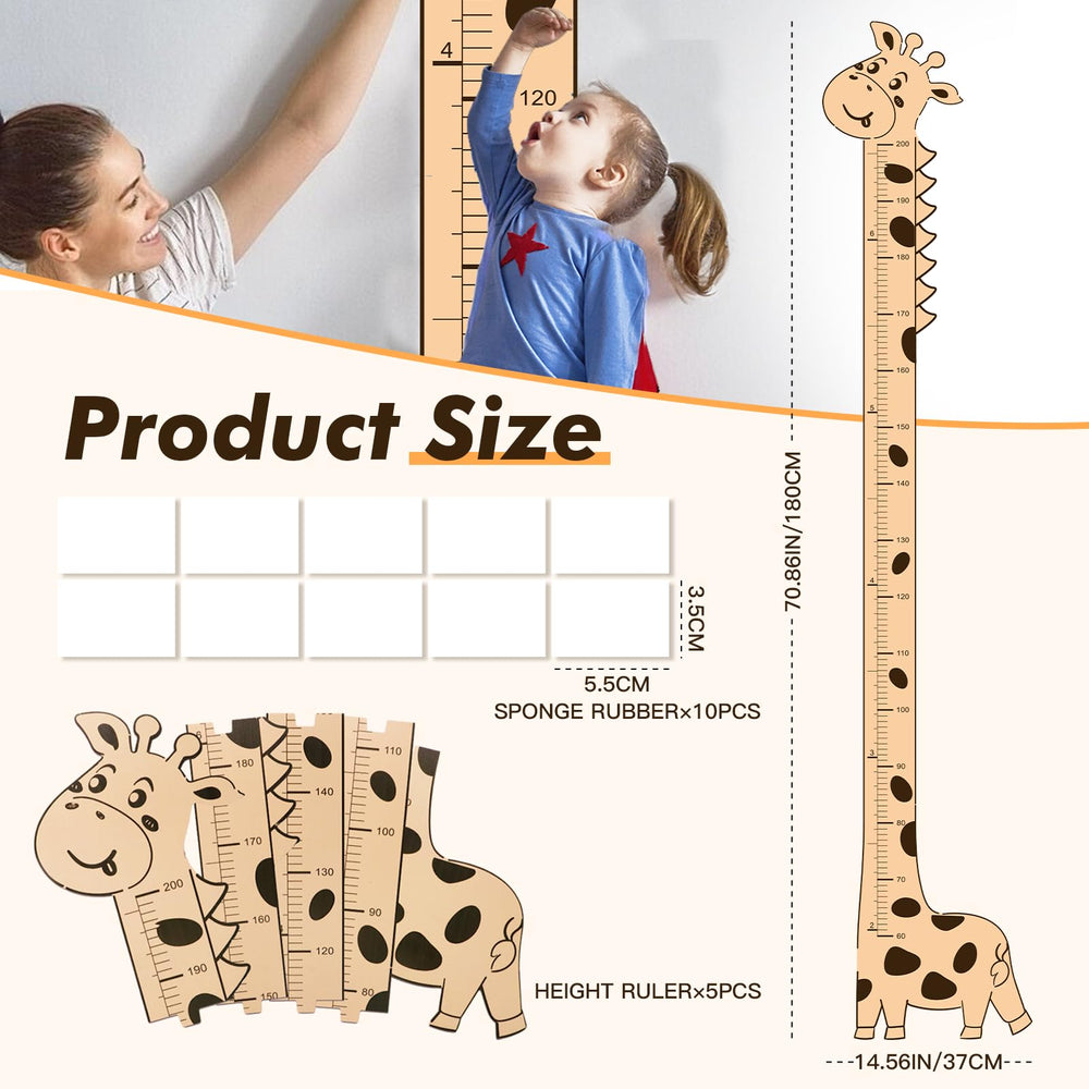 Aescwyn no-drill height chart installation for quick, damage-free setup