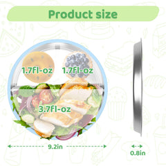 AestuWarm divided-design plates keep foods separated for balanced meals.
