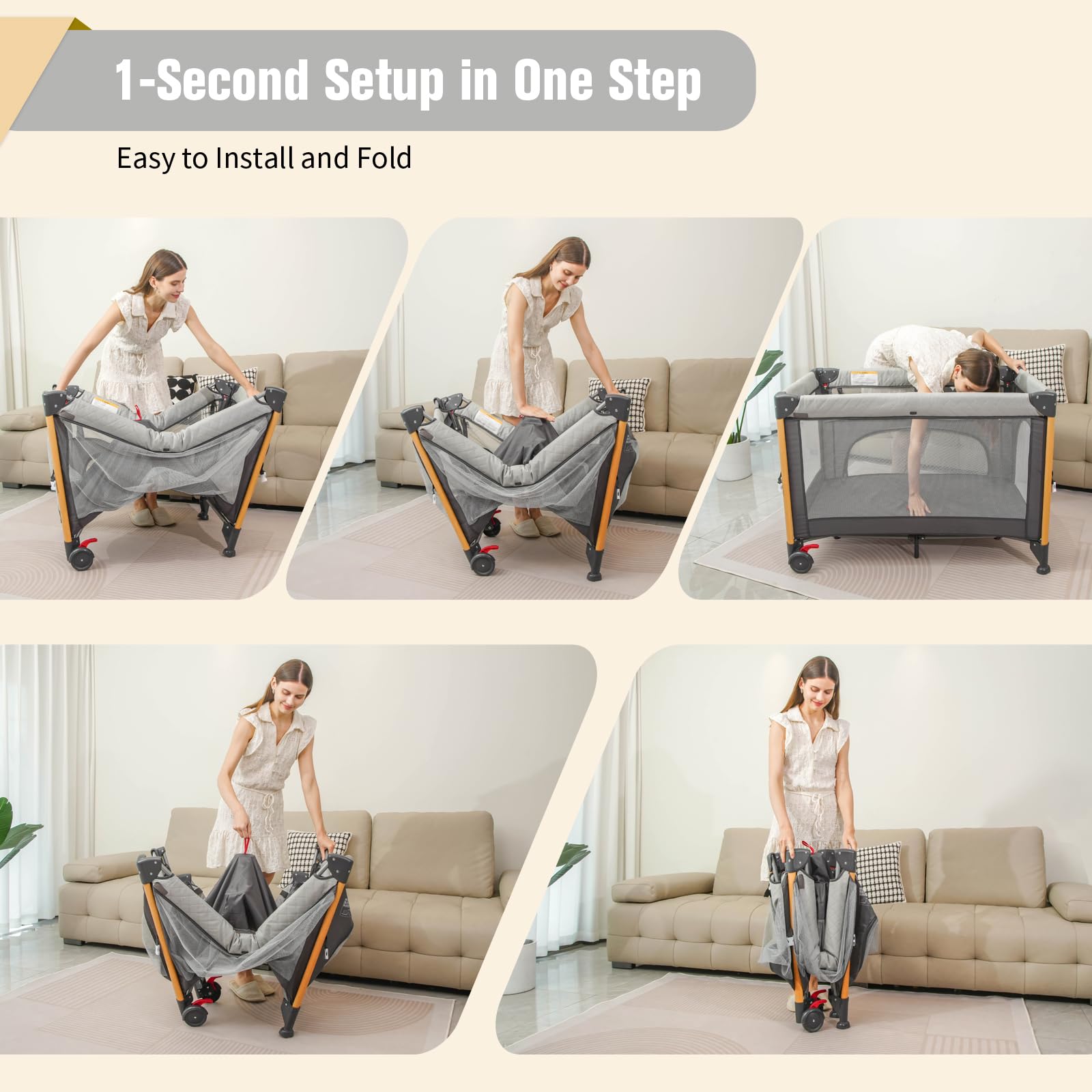Afgbf portable-playpen mode supports supervised play in living spaces