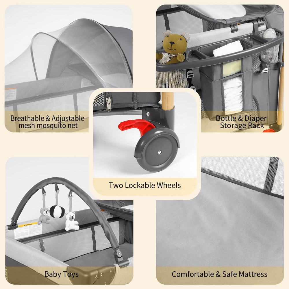 Afgbf safety-straps secure crib to bed for added security