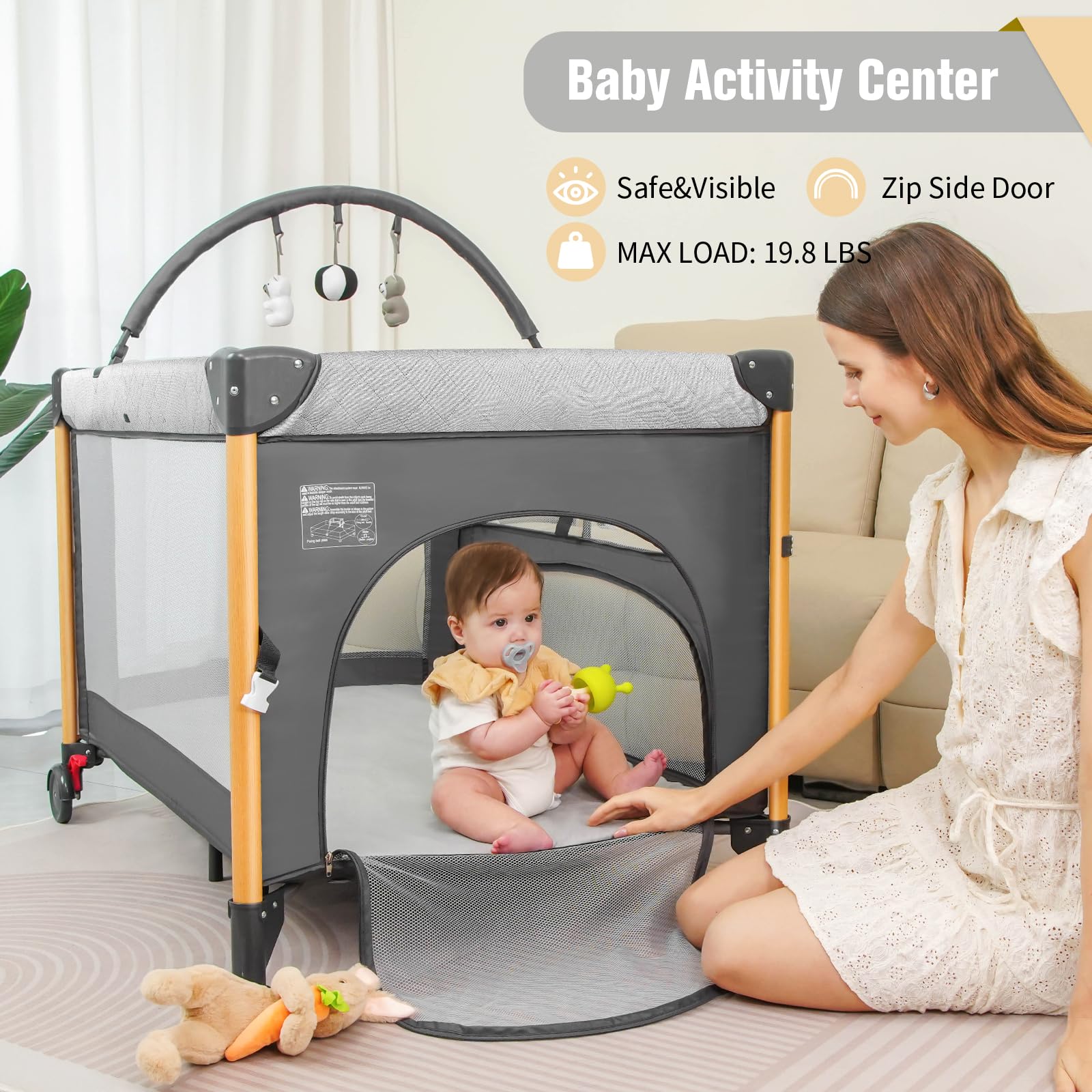 Afgbf 5in1 storage-pockets organize diapers and bottles within reach