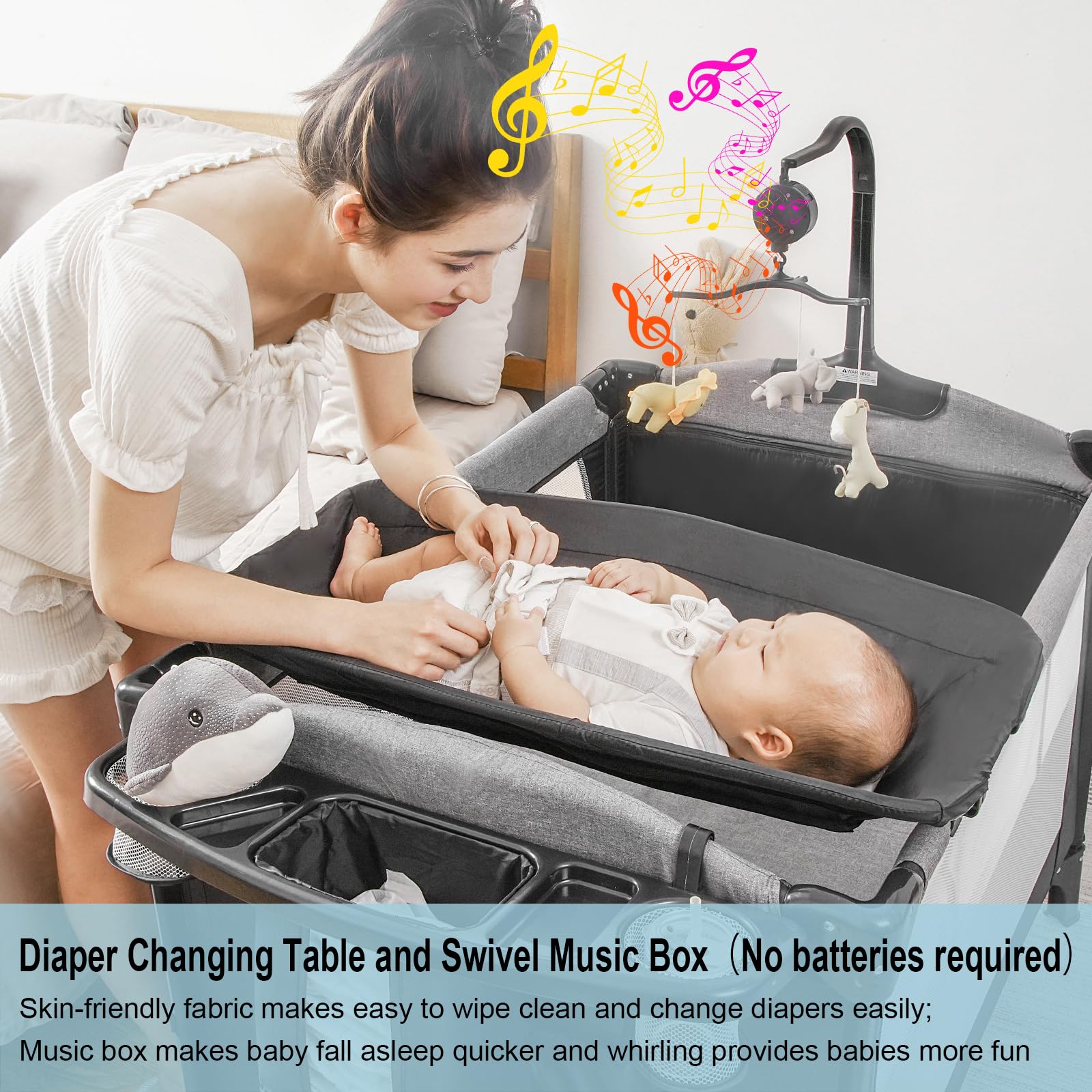 Afgbf U-shaped diaper changer enables quick diaper changes at home.