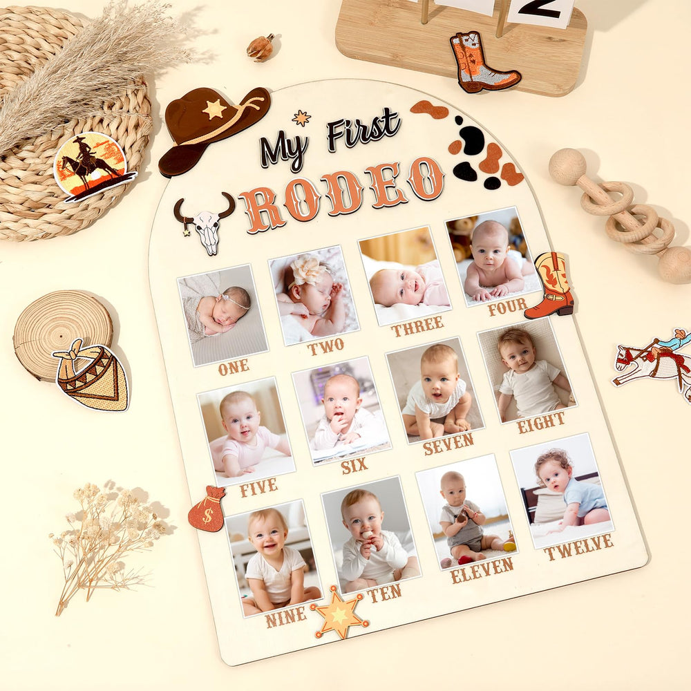 Afniimyapt Wild West photo banner adds festive decor for baby celebrations