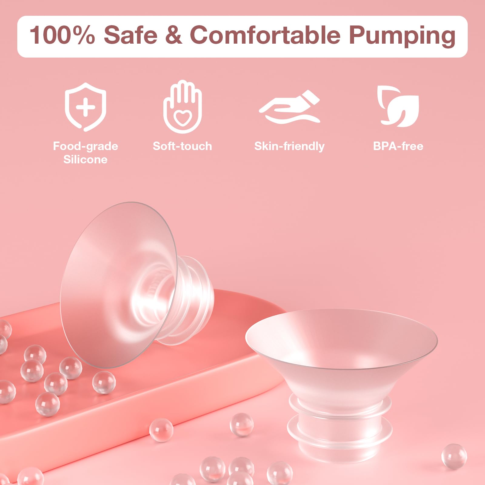 afontoto 15mm flange insert closeup showing soft silicone for comfort