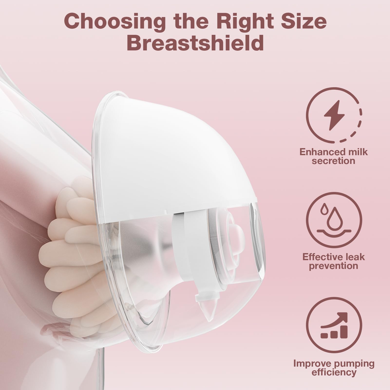 afontoto 17mm flange insert momcozy m9 closeup demonstrates versatile sizing options for different stages.