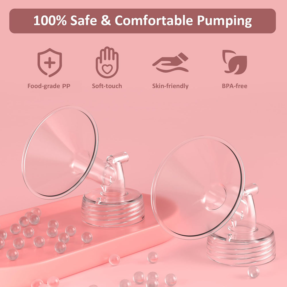 afontoto 17mm flange side view highlighting soft rim design for gentle seal.
