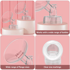 afontoto 19mm flange compatibility with wide-mouth bottles for flexible bottle options.