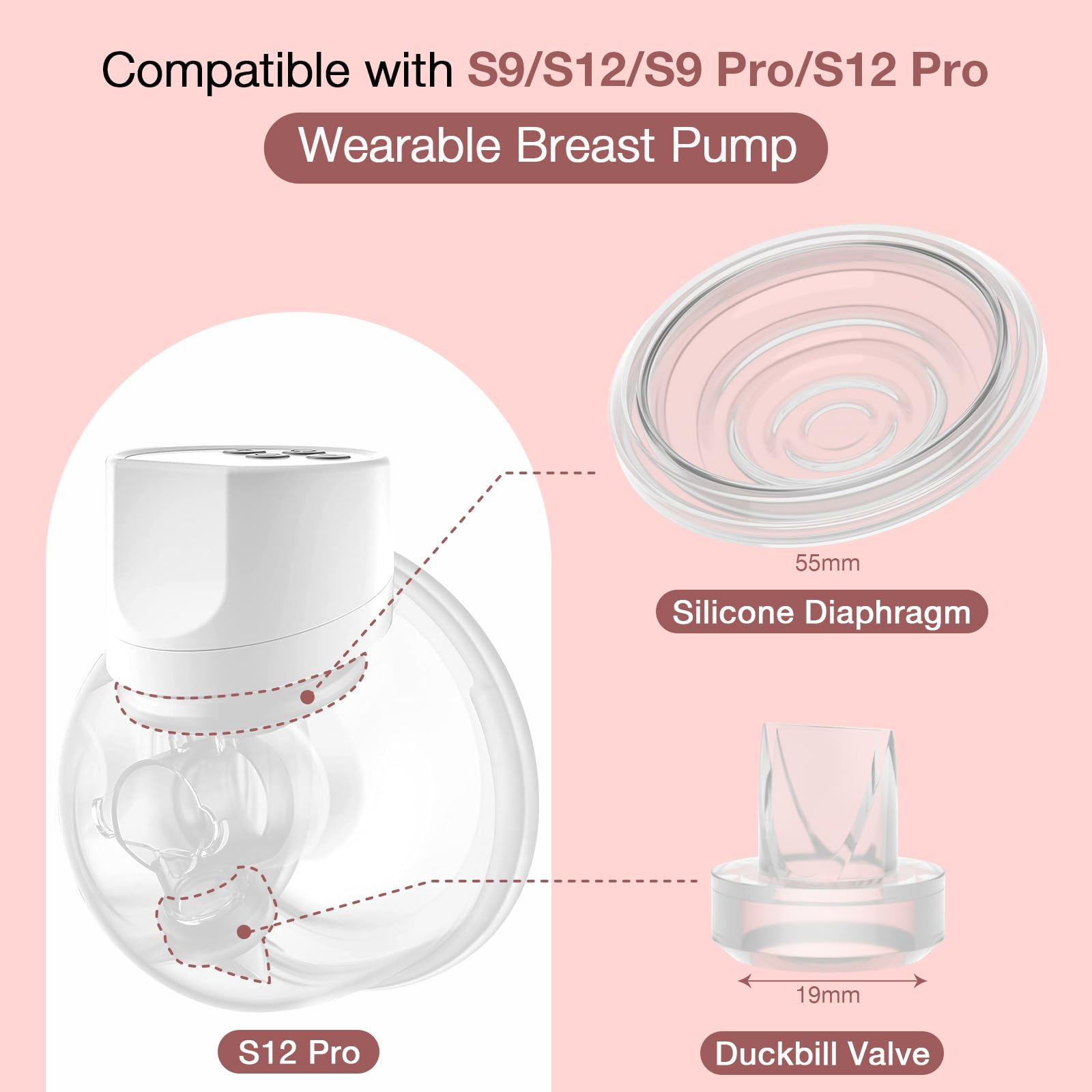 afontoto BPA-free silicone pump parts ensure baby-safe materials for every use