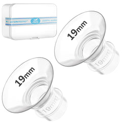 afontoto flange insert 19mm front view for comfortable pumping fit