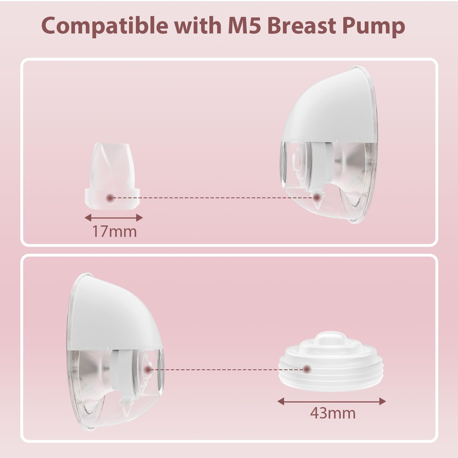 afontoto milk-seal diaphragm helps prevent leaks during pumping.