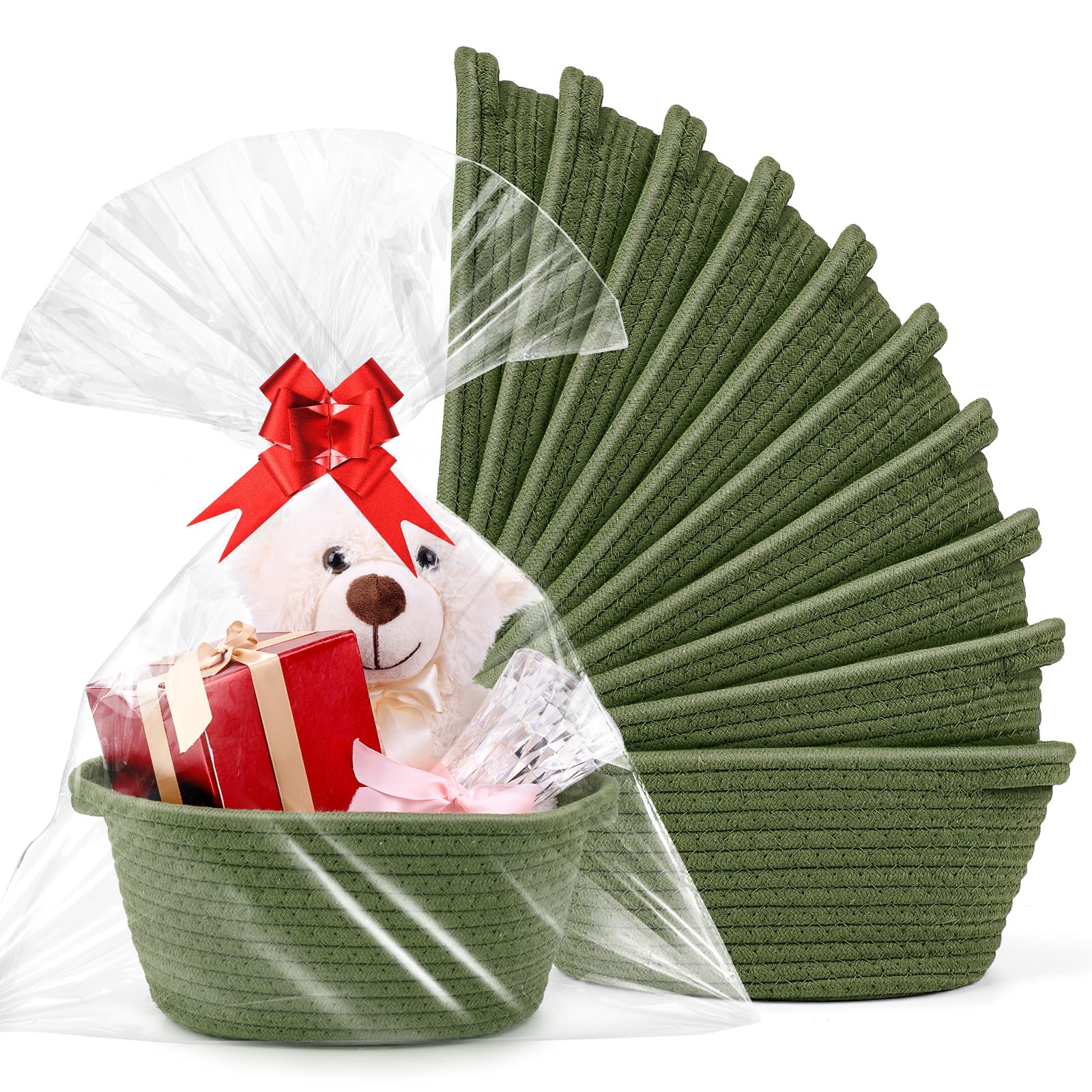 AFOROEOA 10-pack gift baskets set; ready for gifting with complete accessories.