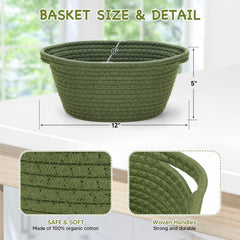 AFOROEOA baby shower gift basket in green; ideal for nursery gifting.