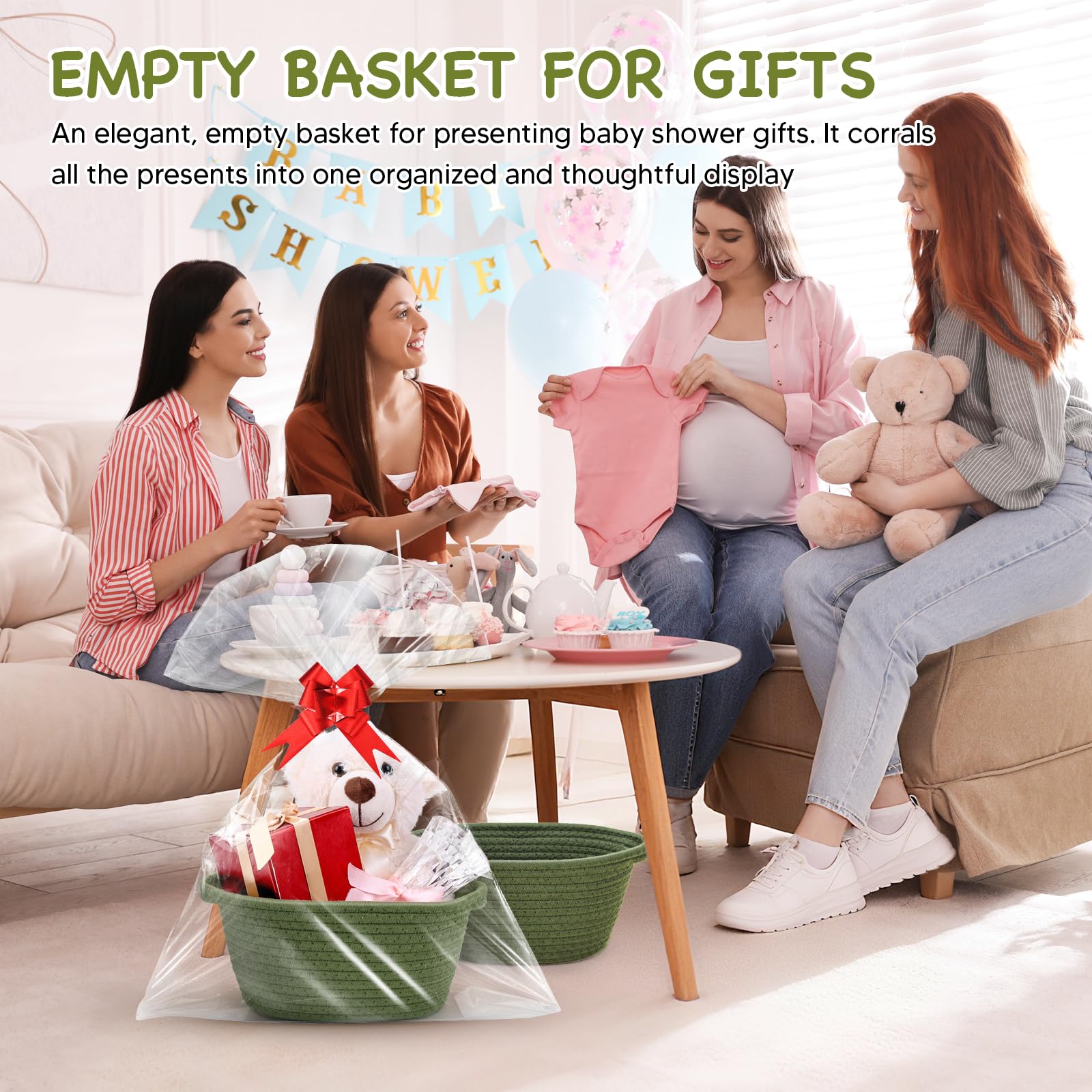AFOROEOA storage basket on shelf; compact organizer for home storage.