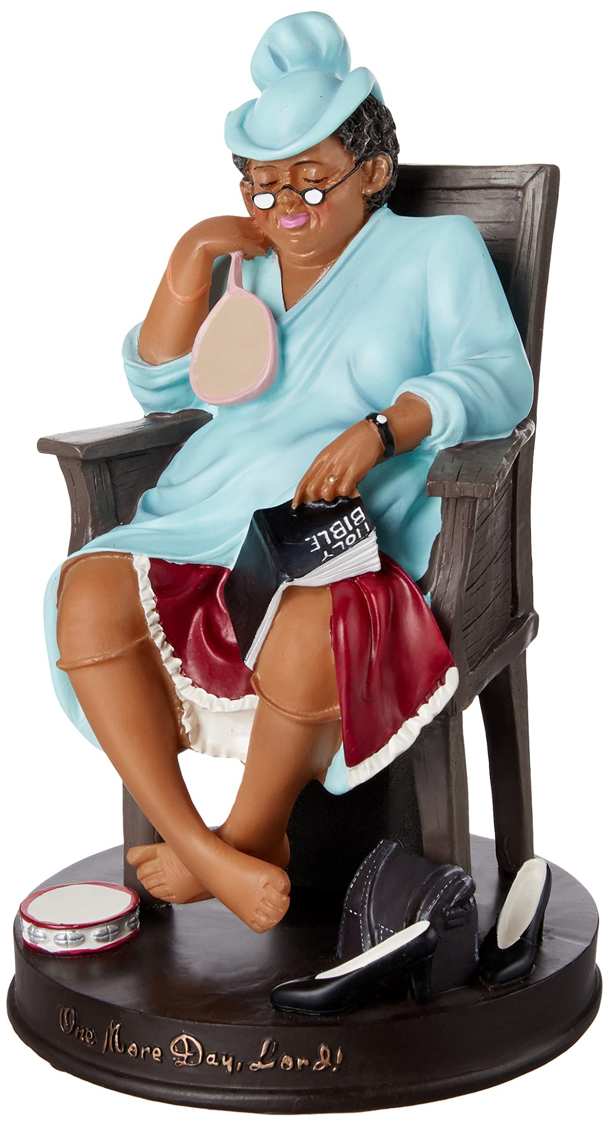 African American Expressions One More Day Lord Figurine adds heartfelt devotional art to your shelf.