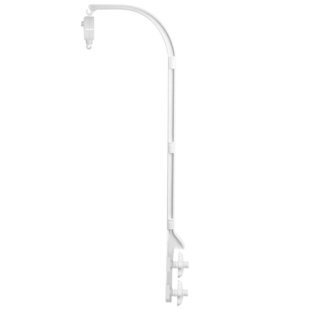 AFUNTA 37-inch crib mobile arm on a crib adds visual appeal and nursery charm.
