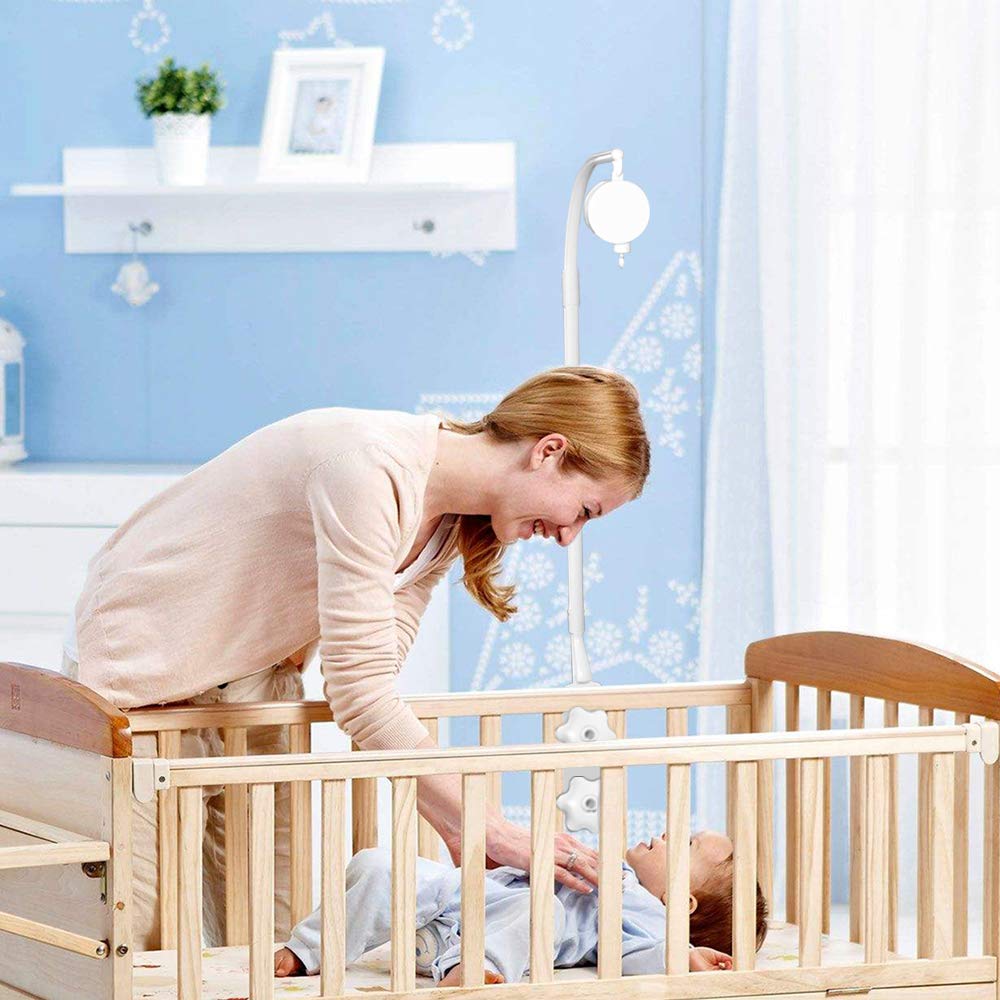 AFUNTA 37-inch stand length provides flexible reach for crib heights.