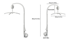 AFUNTA adjustable crib mobile arm with clear rotation for soothing visual tracking