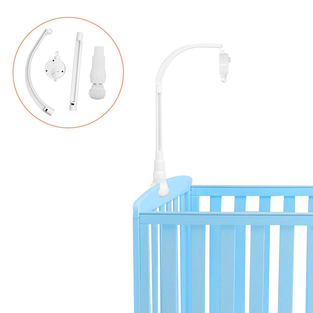 AFUNTA crib mobile music box wind-up with gentle tunes.