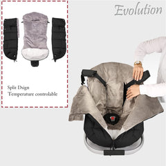 AGACAS bunting bag inner faux cashmere lining offers gentle warmth.