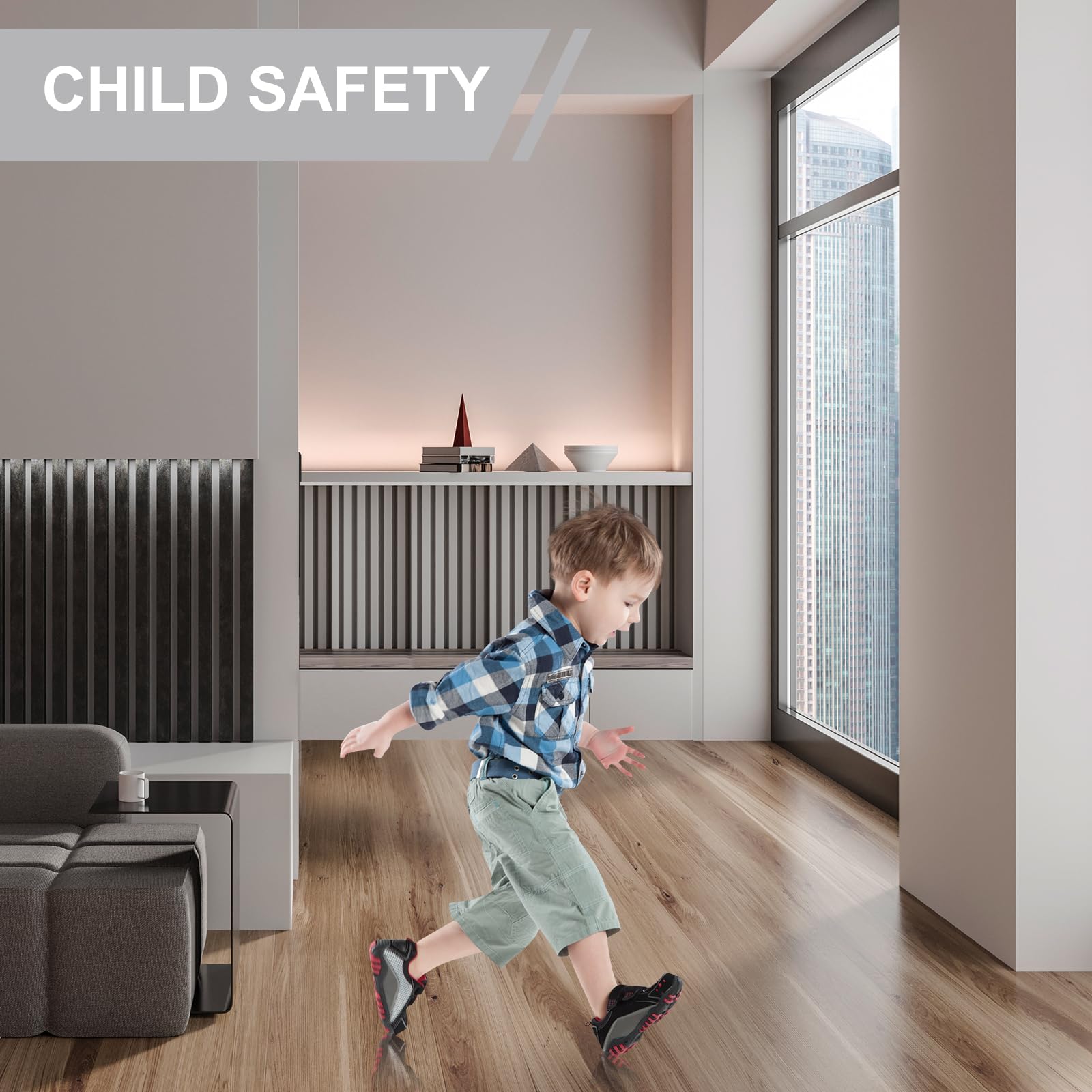 AGHITG corner guard on wood, tile corners provides durable protection.