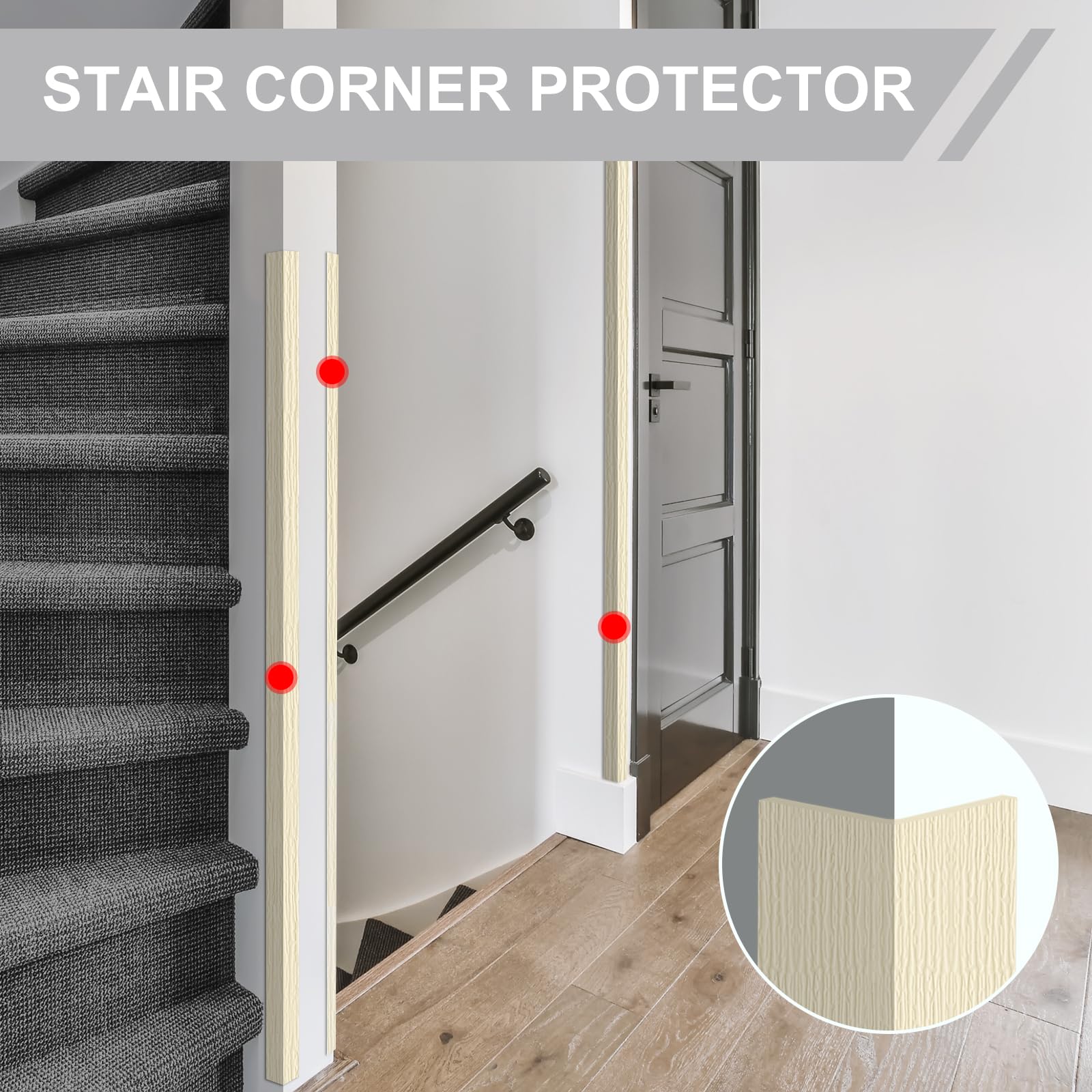 AGHITG wall protection reduces wear from pets and kids around corners.