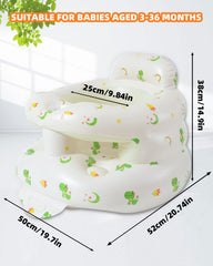 AGITVPS breathable-vents-seat-bottom keeps baby comfortable during extended seated sessions.